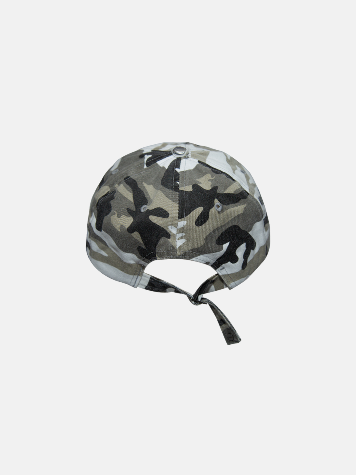 Cappellino con scritta mimetica