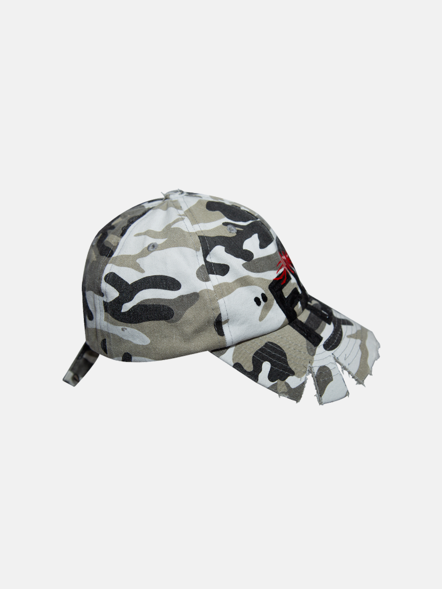 Cappellino con scritta mimetica