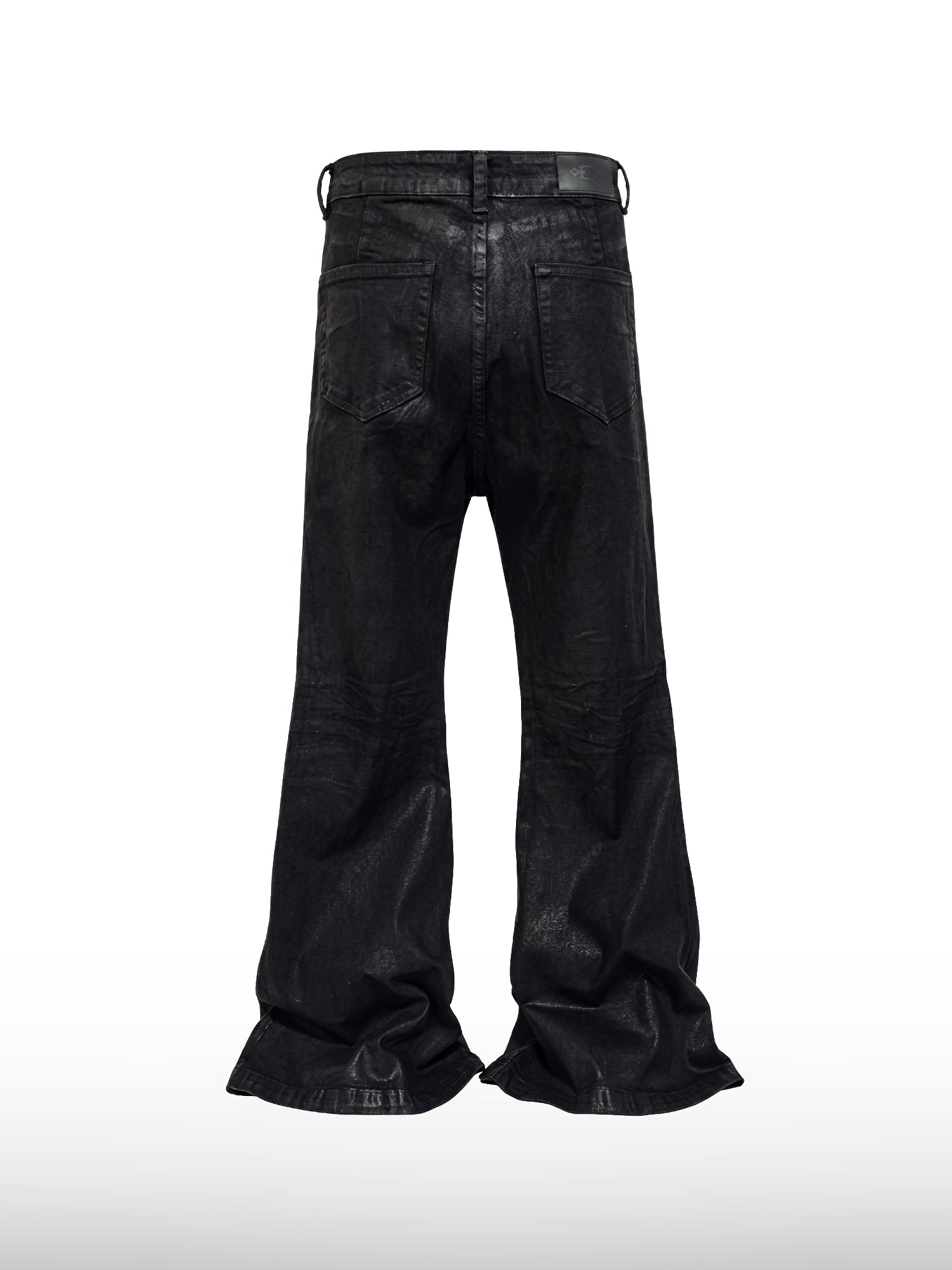 Coated Flare Jeans