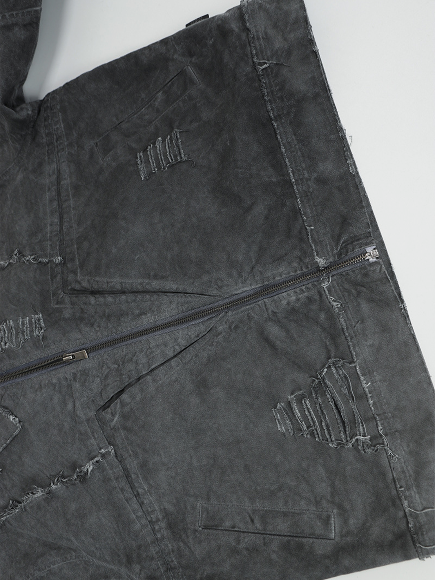 Giacca in denim usurata