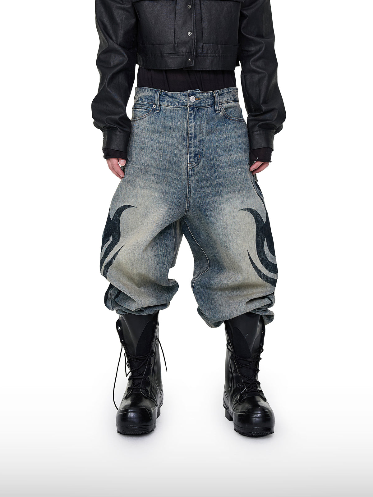 Jeans tribali sbiaditi