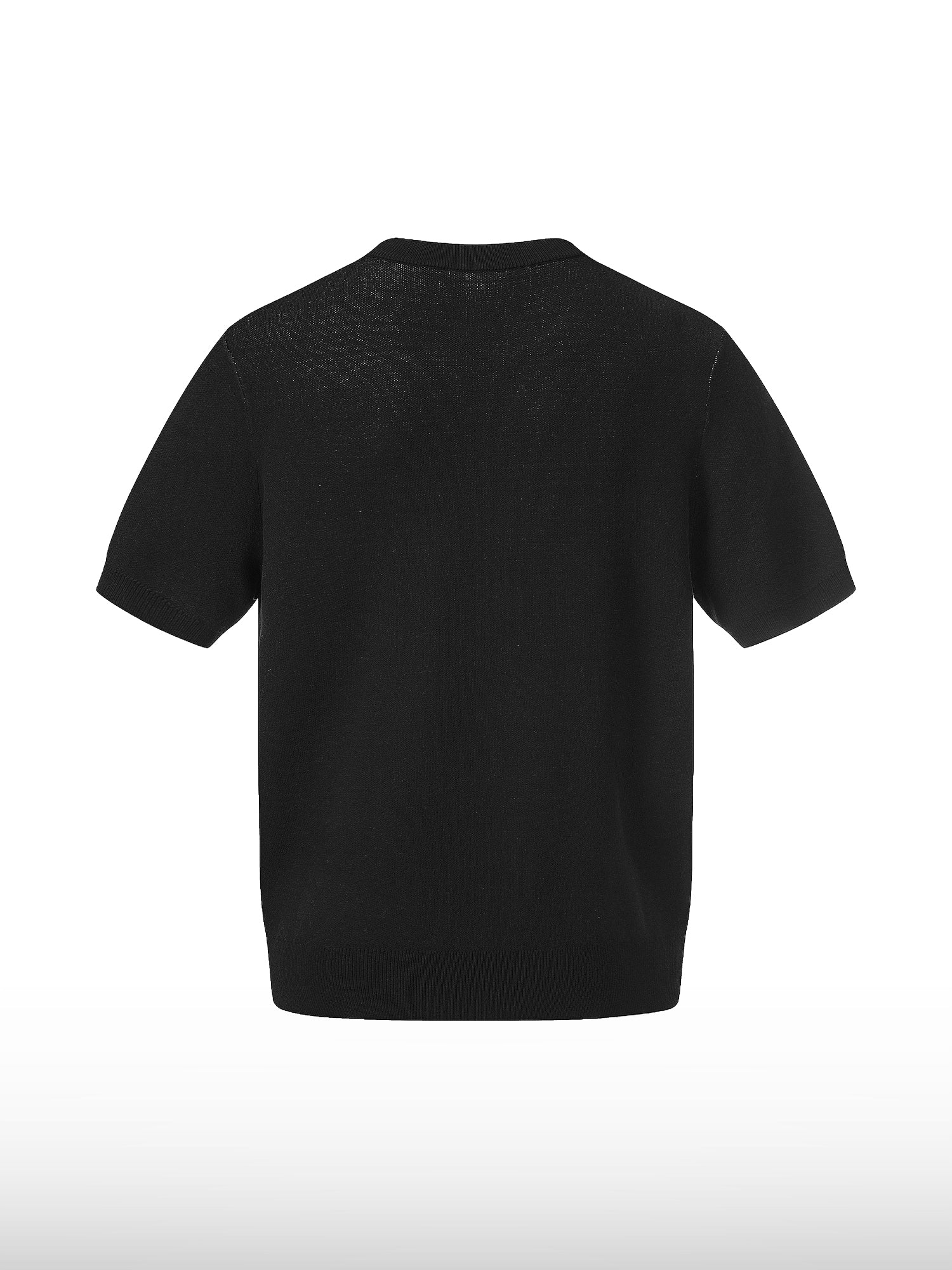 T-shirt in jacquard con grafica gotica