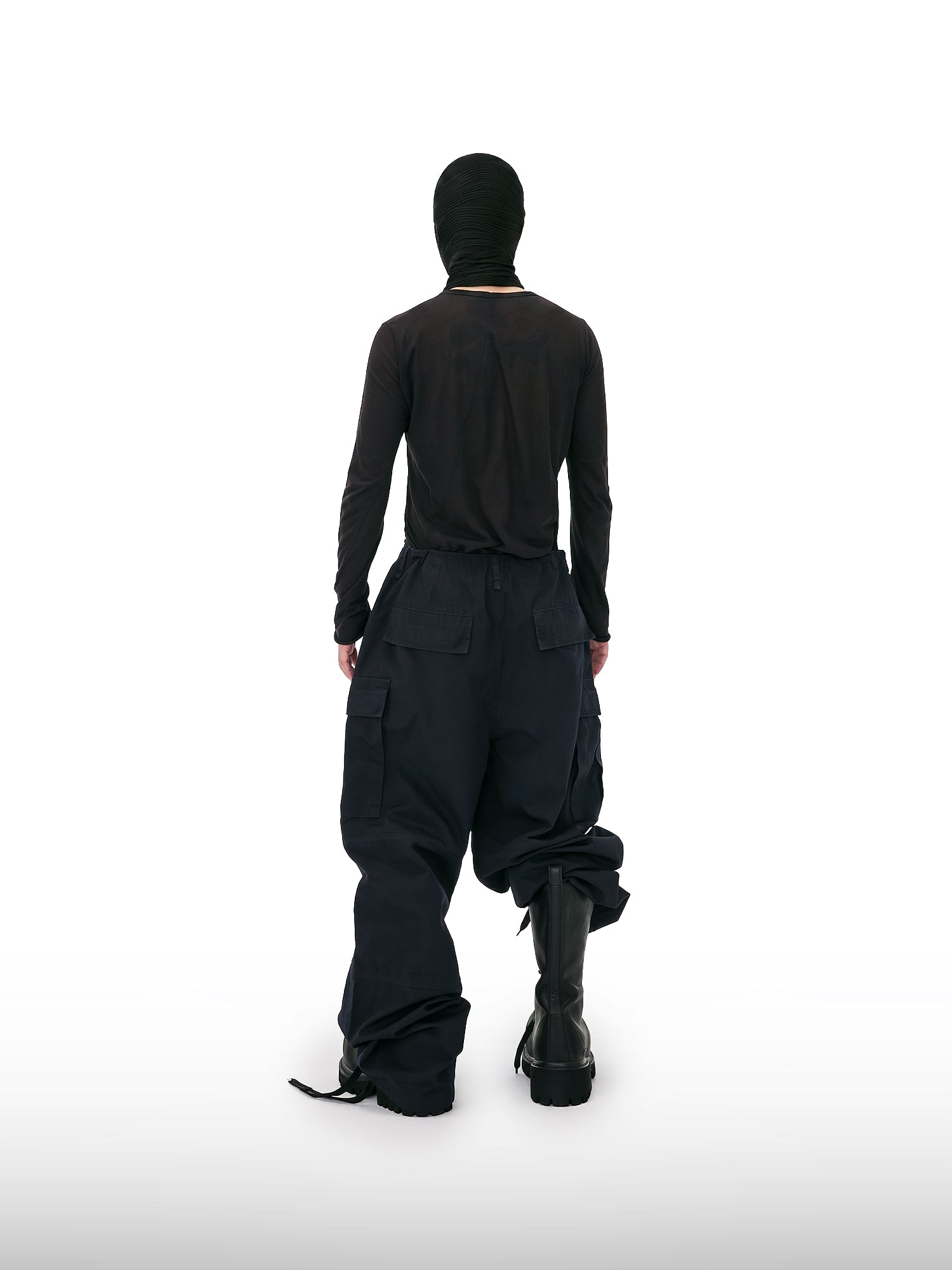 Midnight Drawstring Cargo Pants