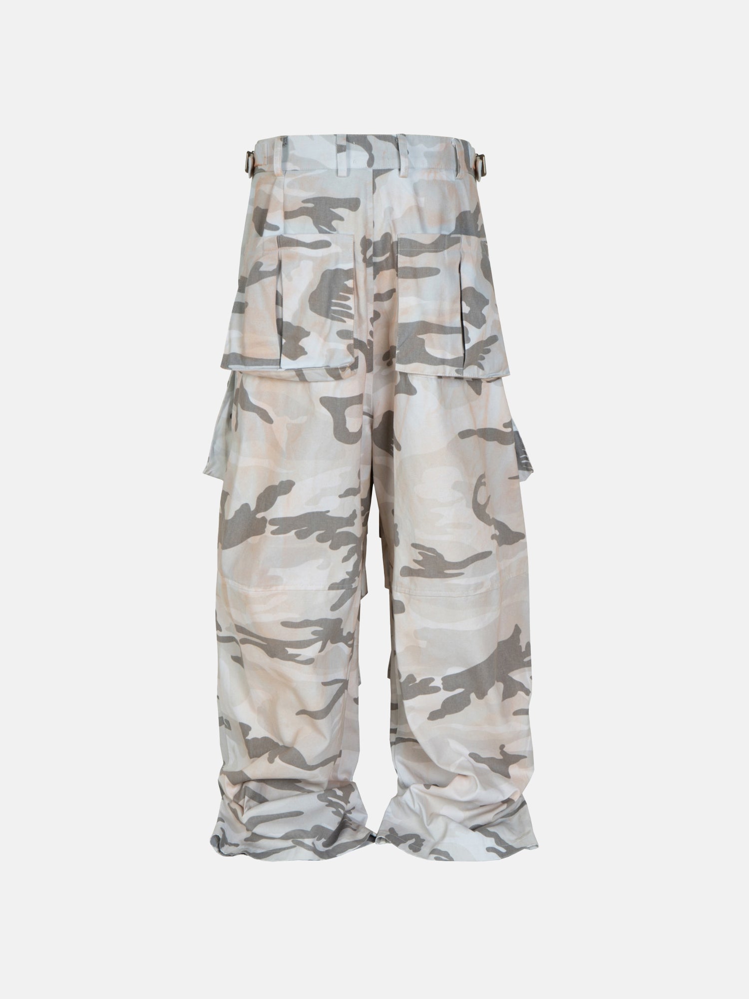 Pantaloni cargo mimetici color sabbia