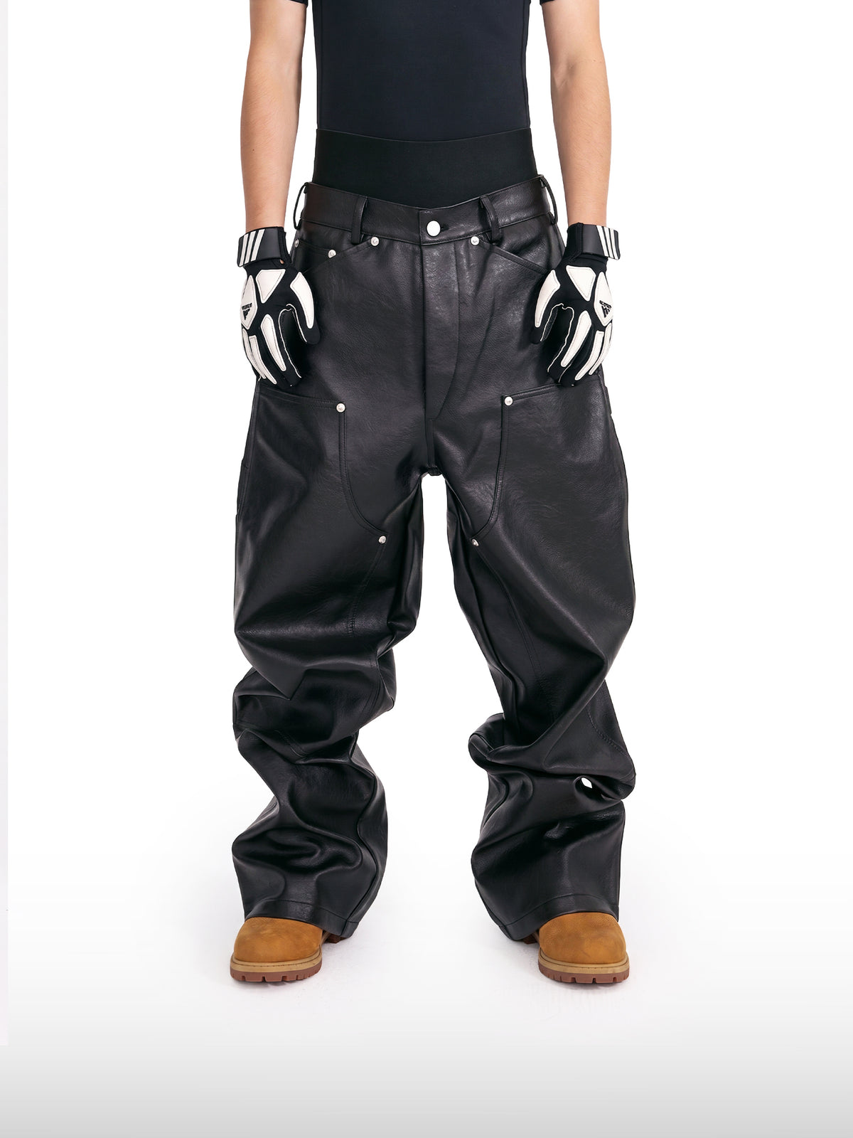 Studded Leather Pants
