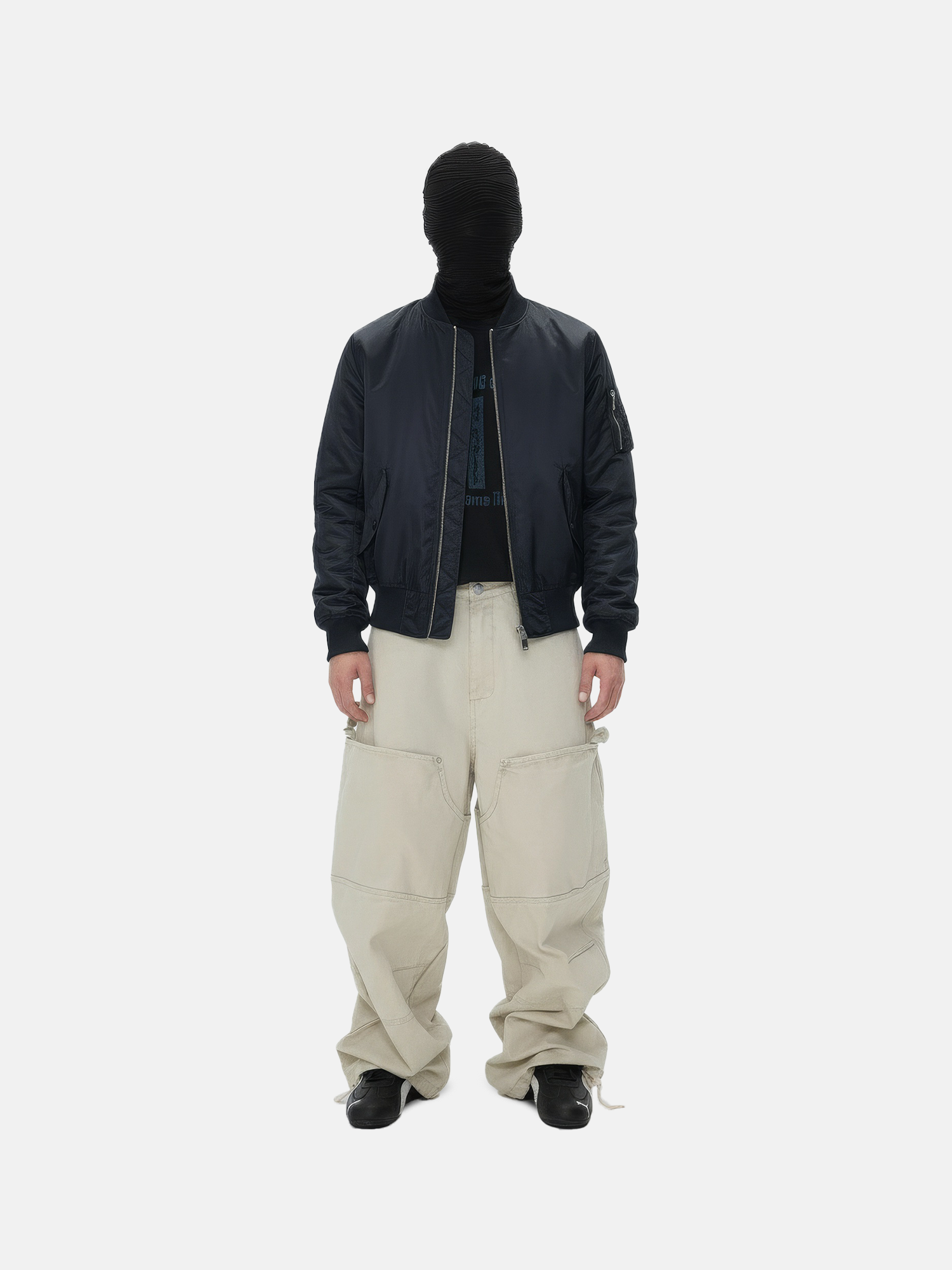 Bomber con cerniera posteriore