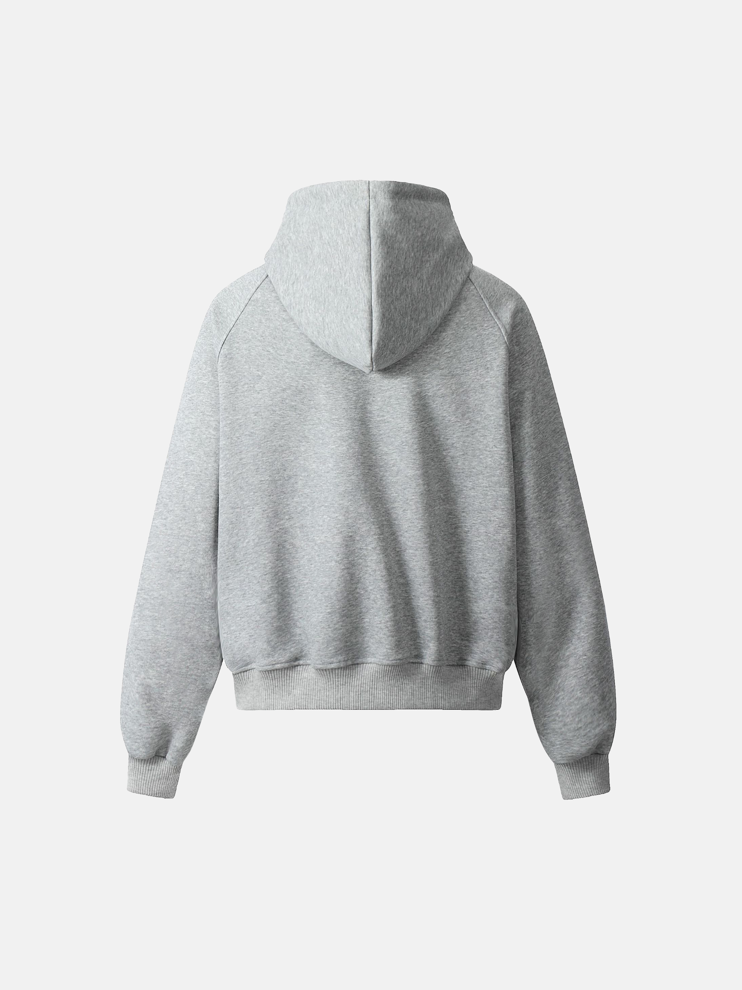 Felpa con cappuccio e zip lavata