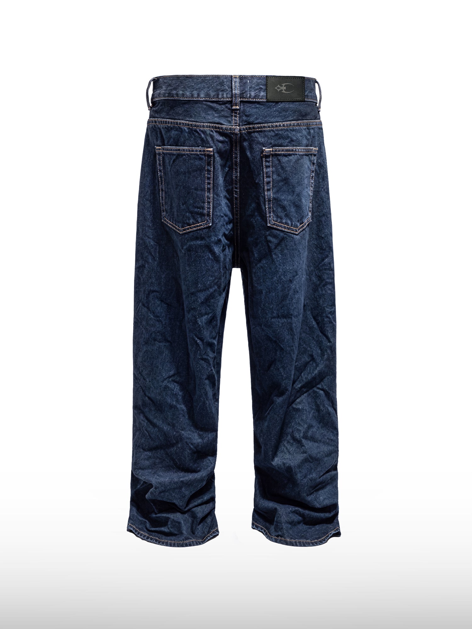 Jeans Dritti a Gamba Larga