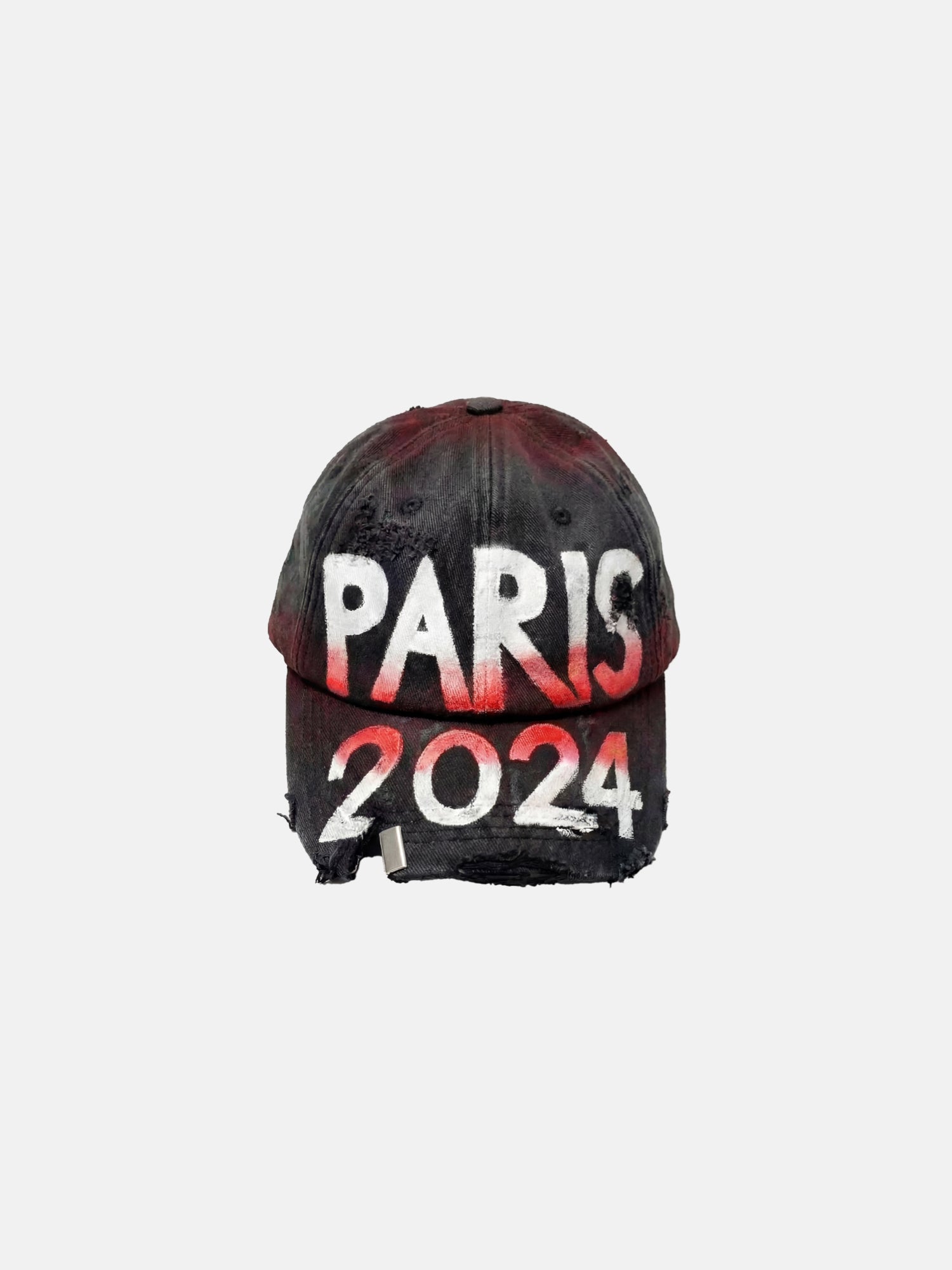 Cappellino Paris '24' effetto consumato