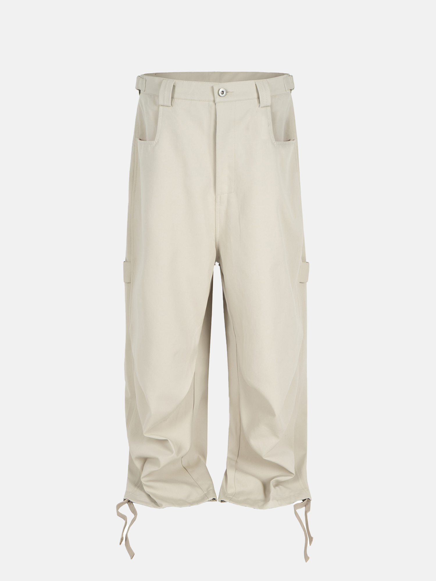 Pantaloni beige con coulisse