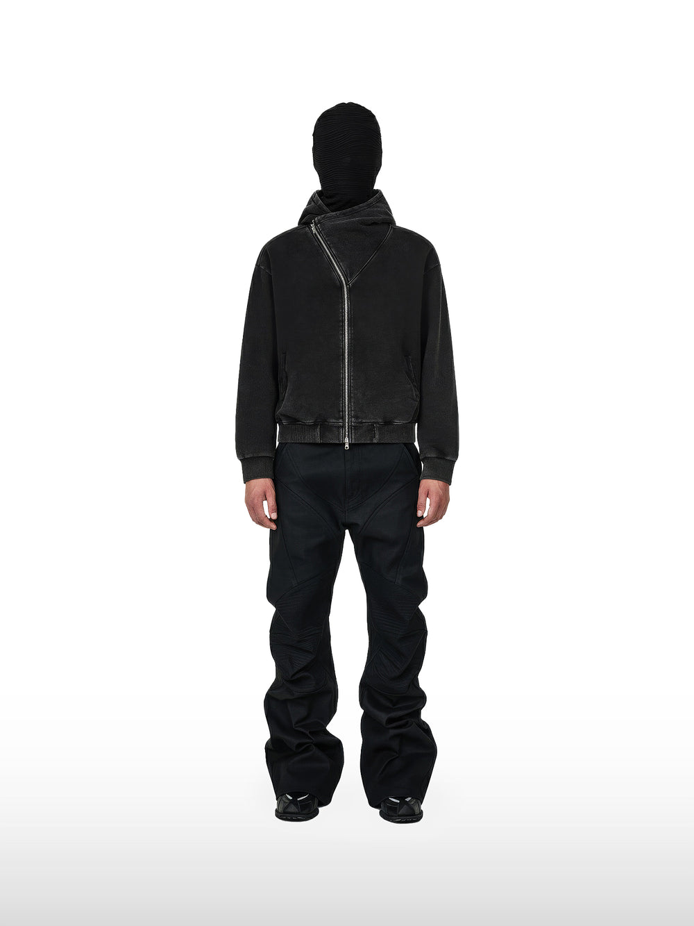 Black Asymmetric Hoodie