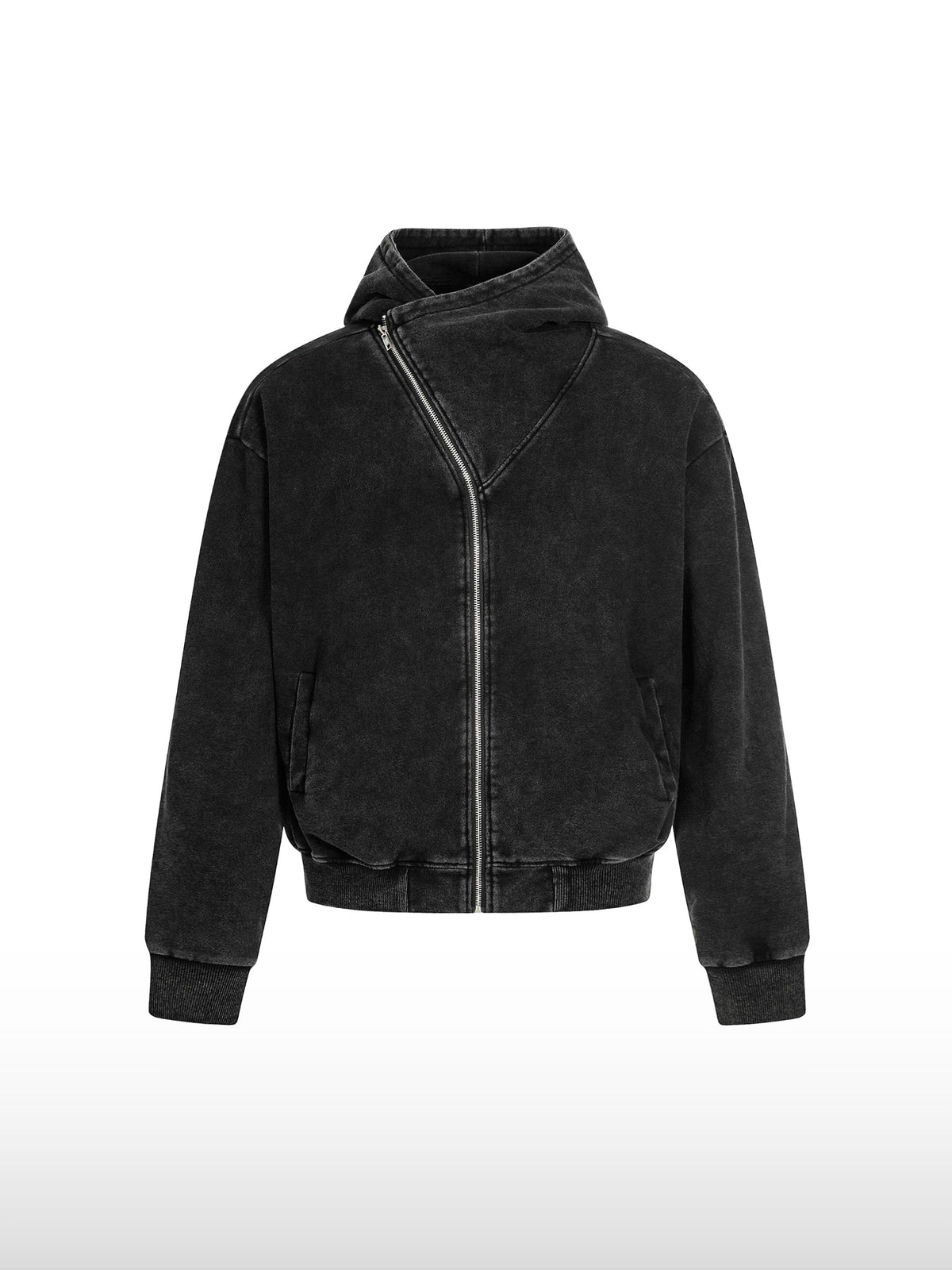 Black Asymmetric Hoodie