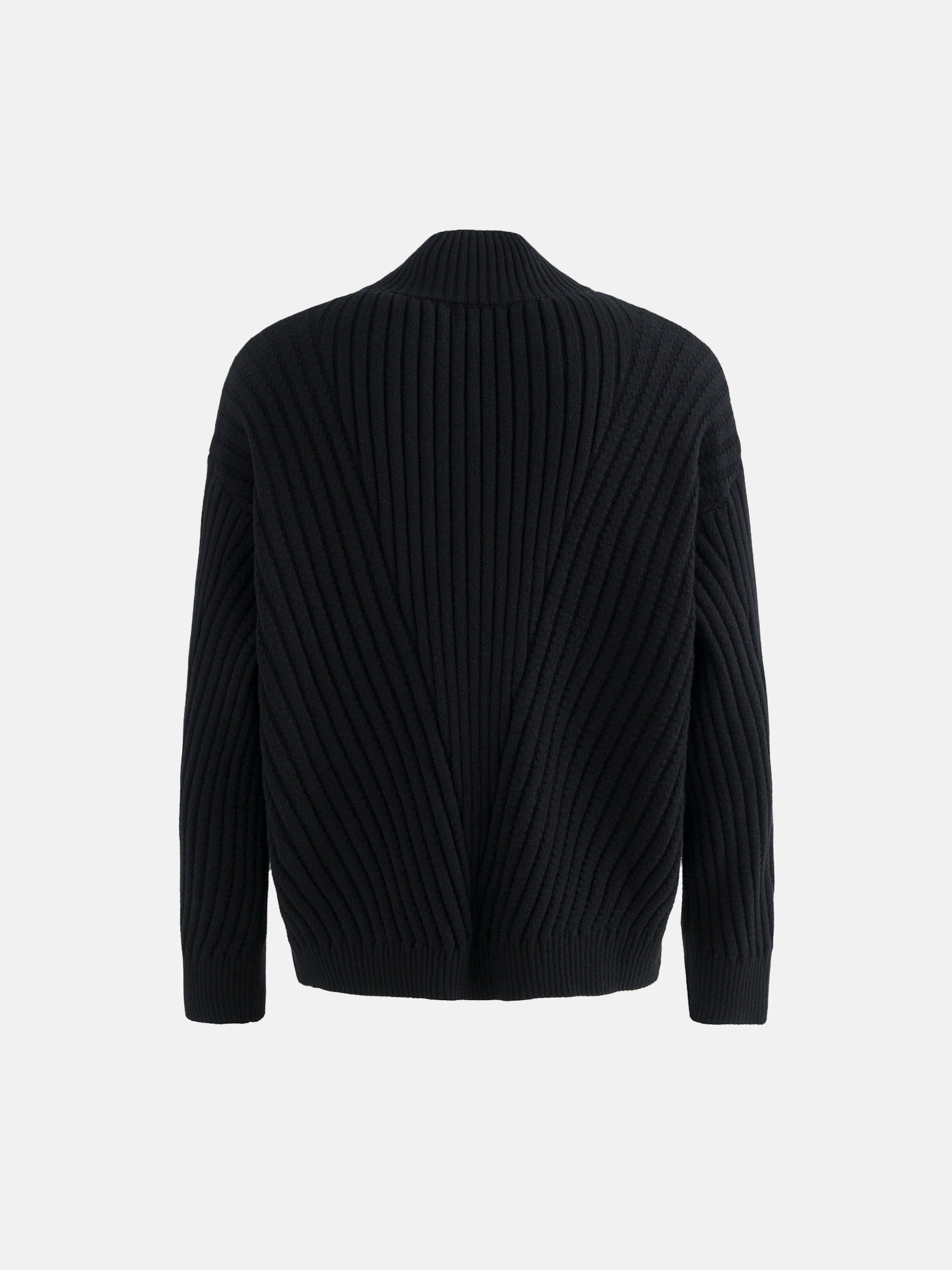 Maglione nero lavorato a maglia