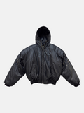 Black Padded Hooded Jacket
