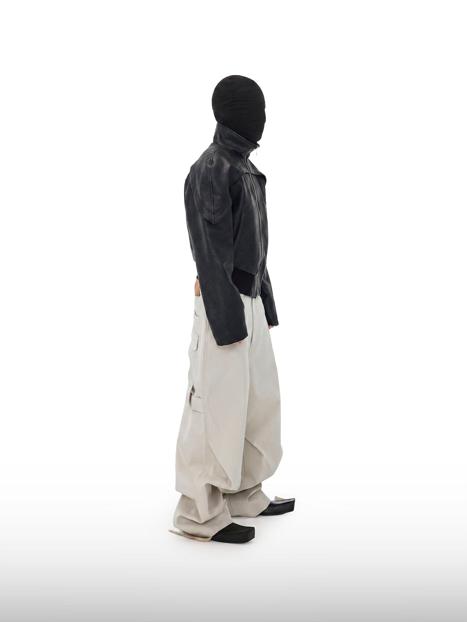 Pantaloni beige con coulisse