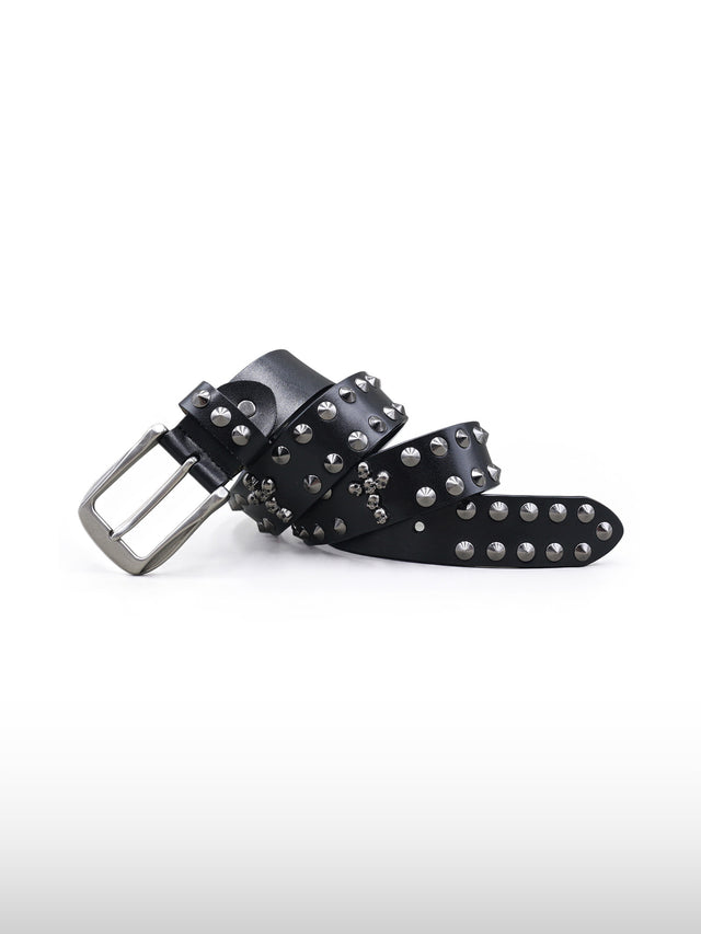 Studded Skull Cross Belt