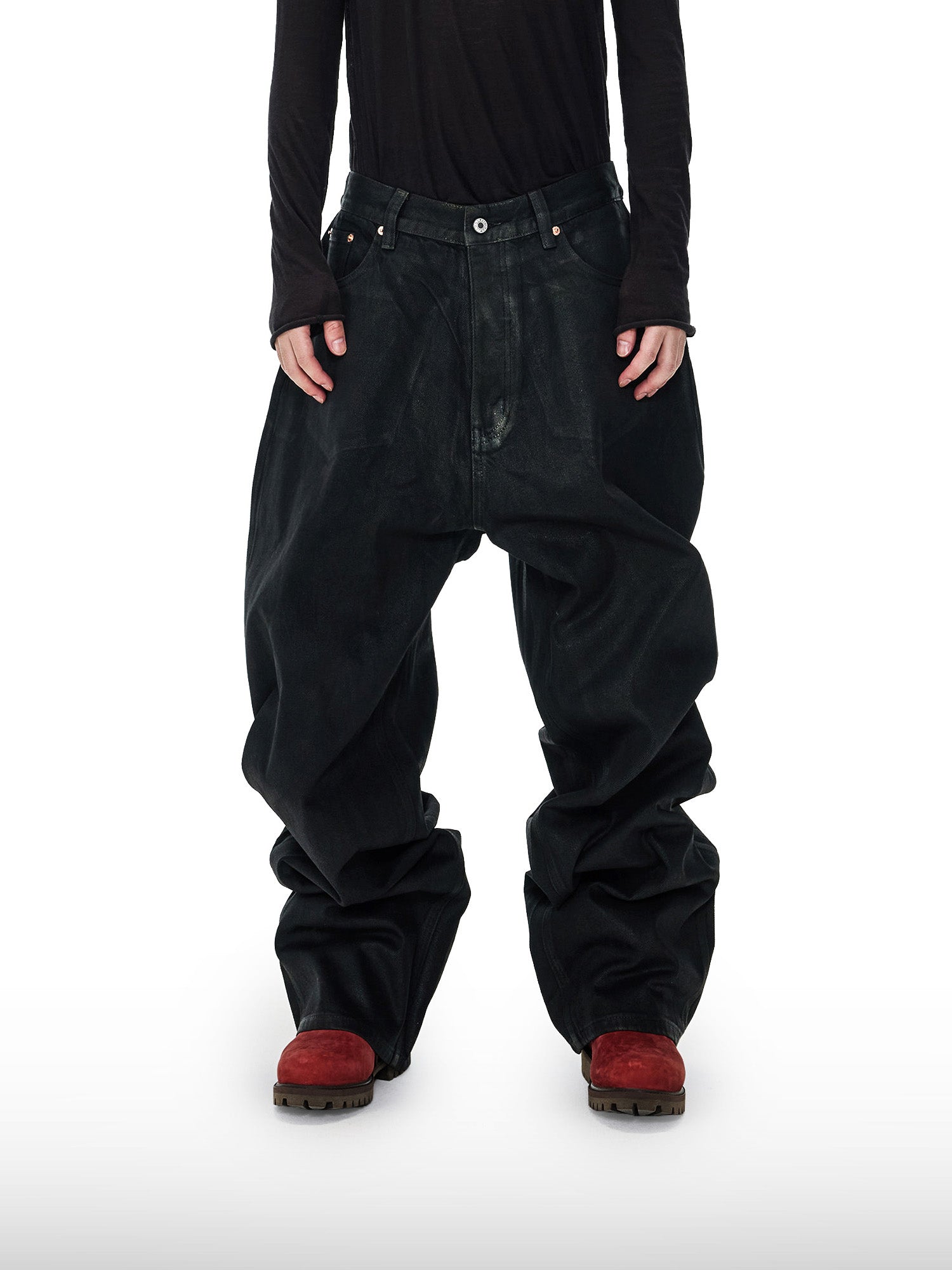 Jeans larghi neri
