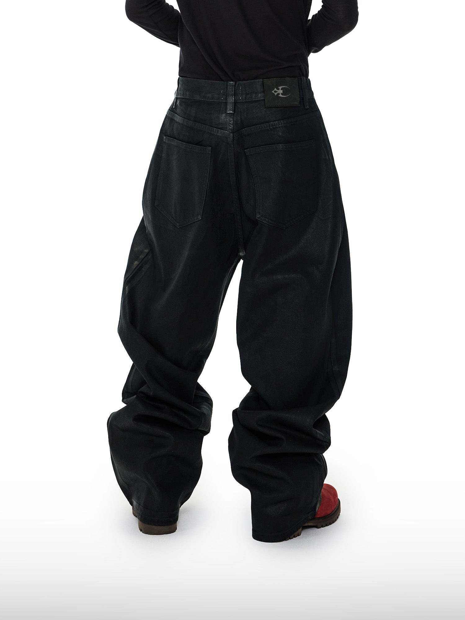 Jeans larghi neri