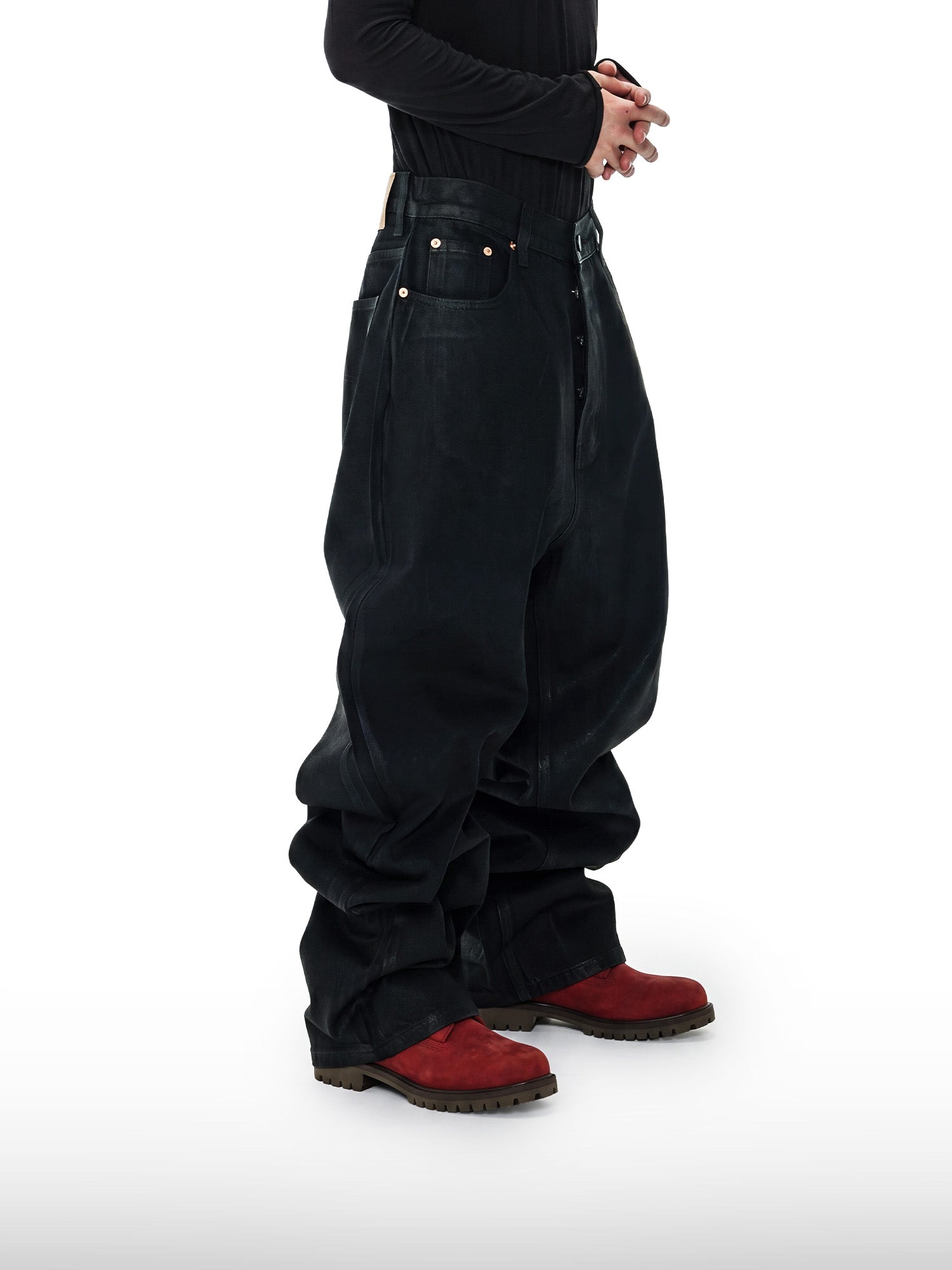 Jeans larghi neri