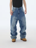 Jeans larghi blu