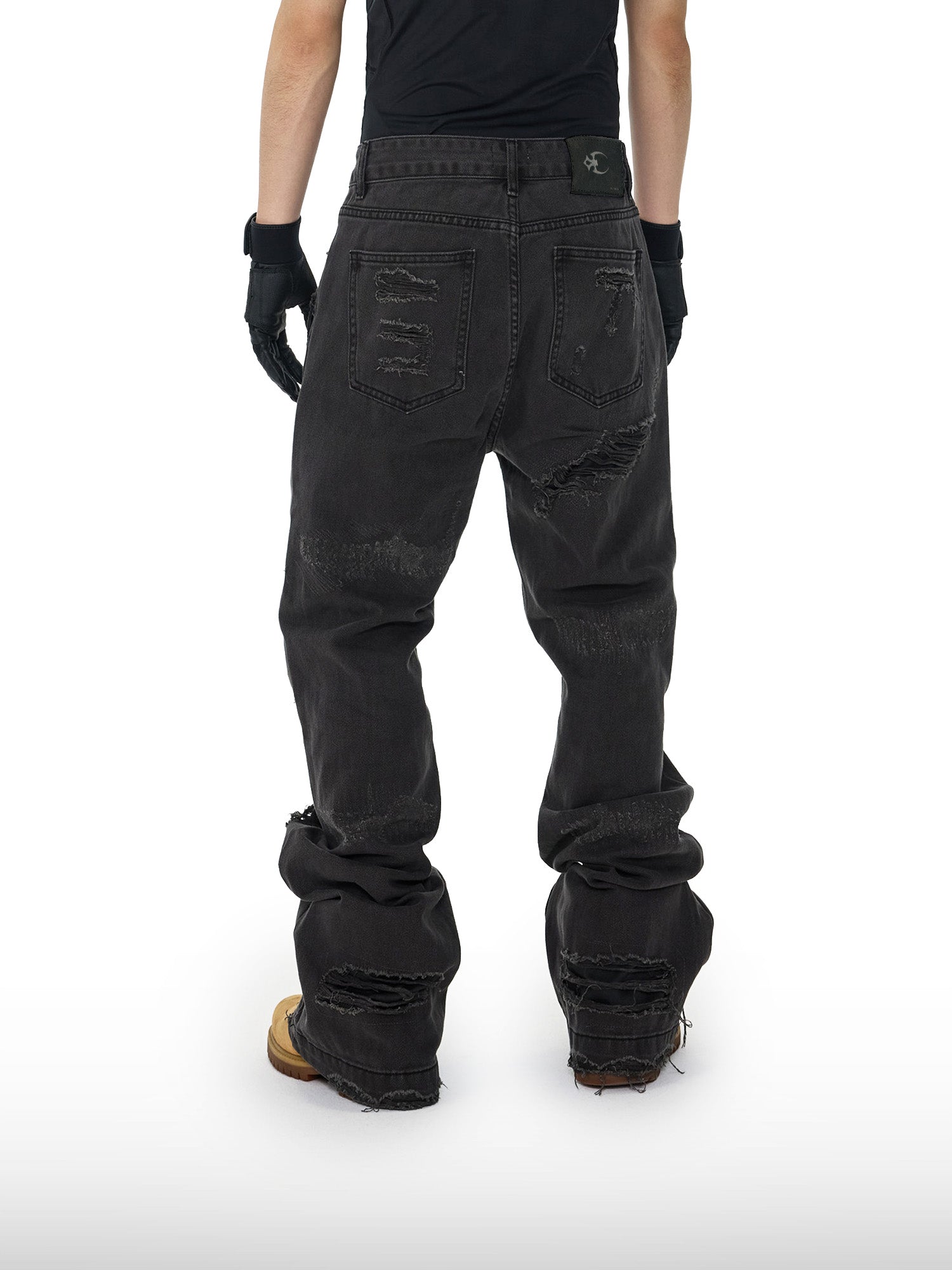 Charcoal Rip Jeans