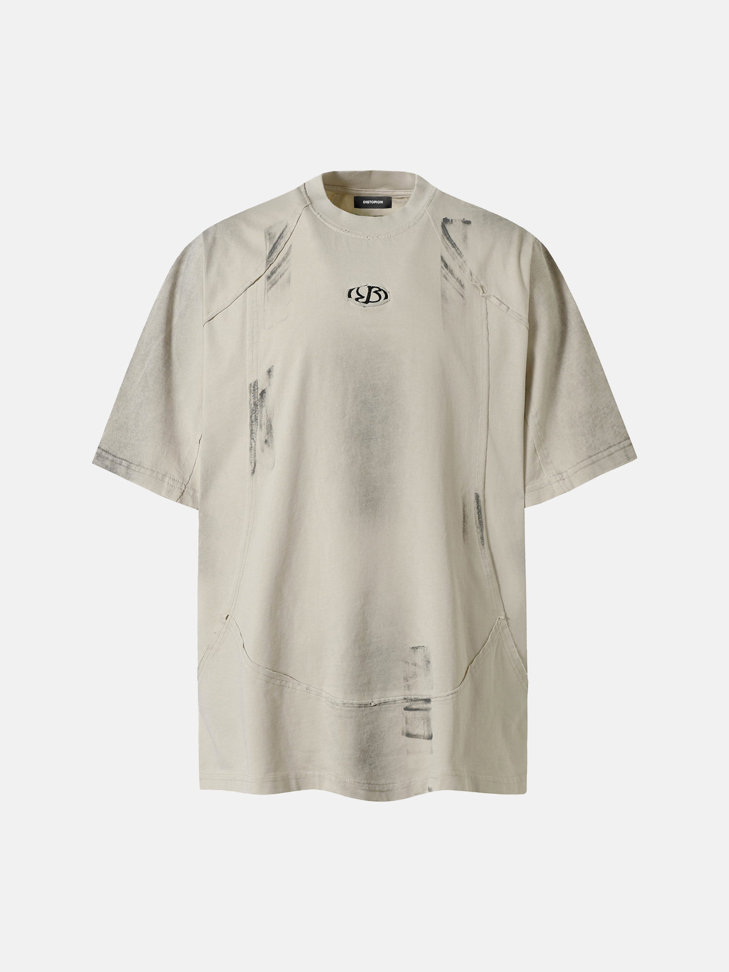 T-shirt lavata color carbone