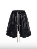 Pantaloncini corti con zip rivestita