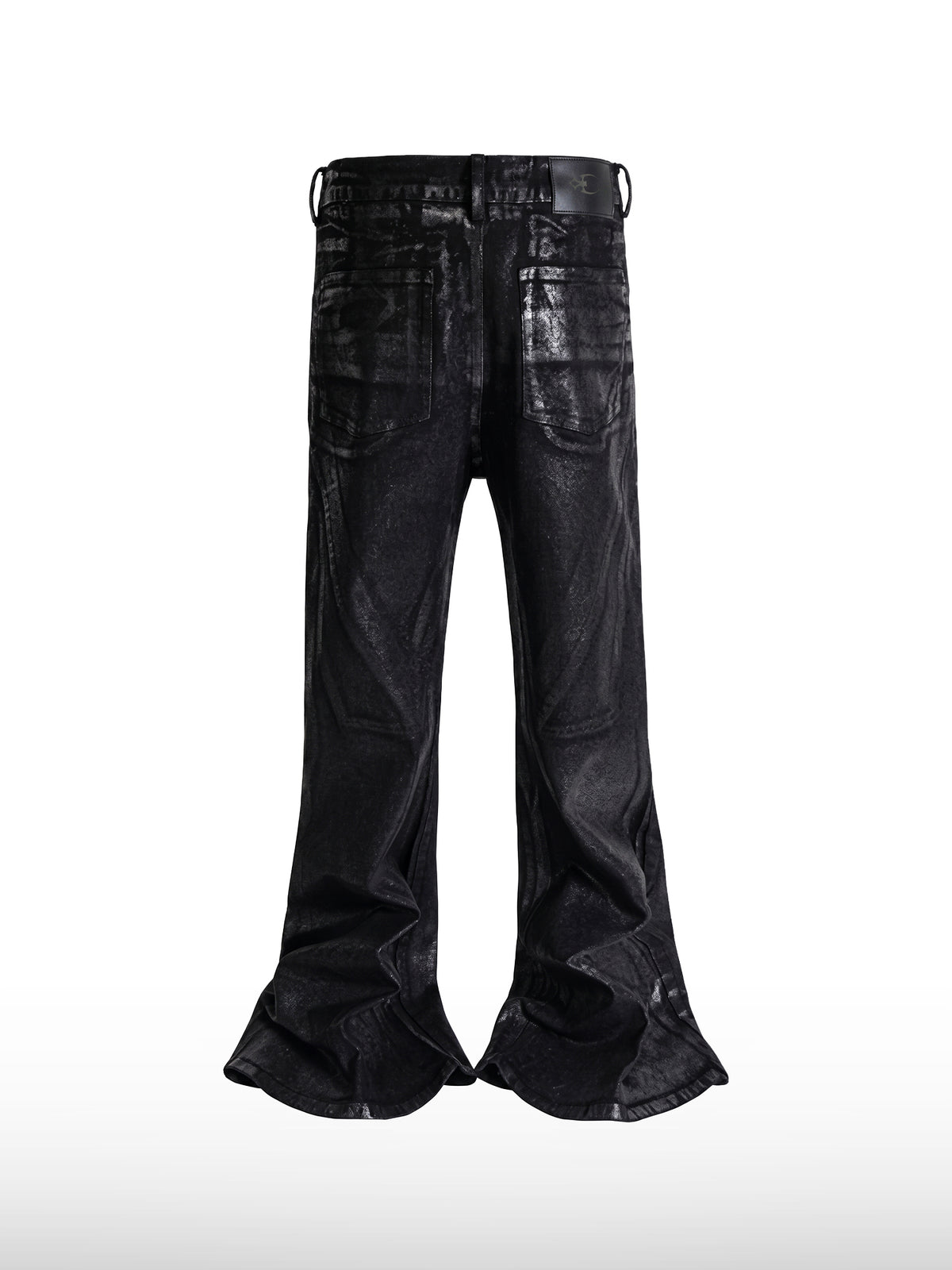 Jeans svasati rivestiti con cinturino