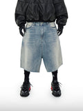 Pantaloncini di jeans effetto cemento