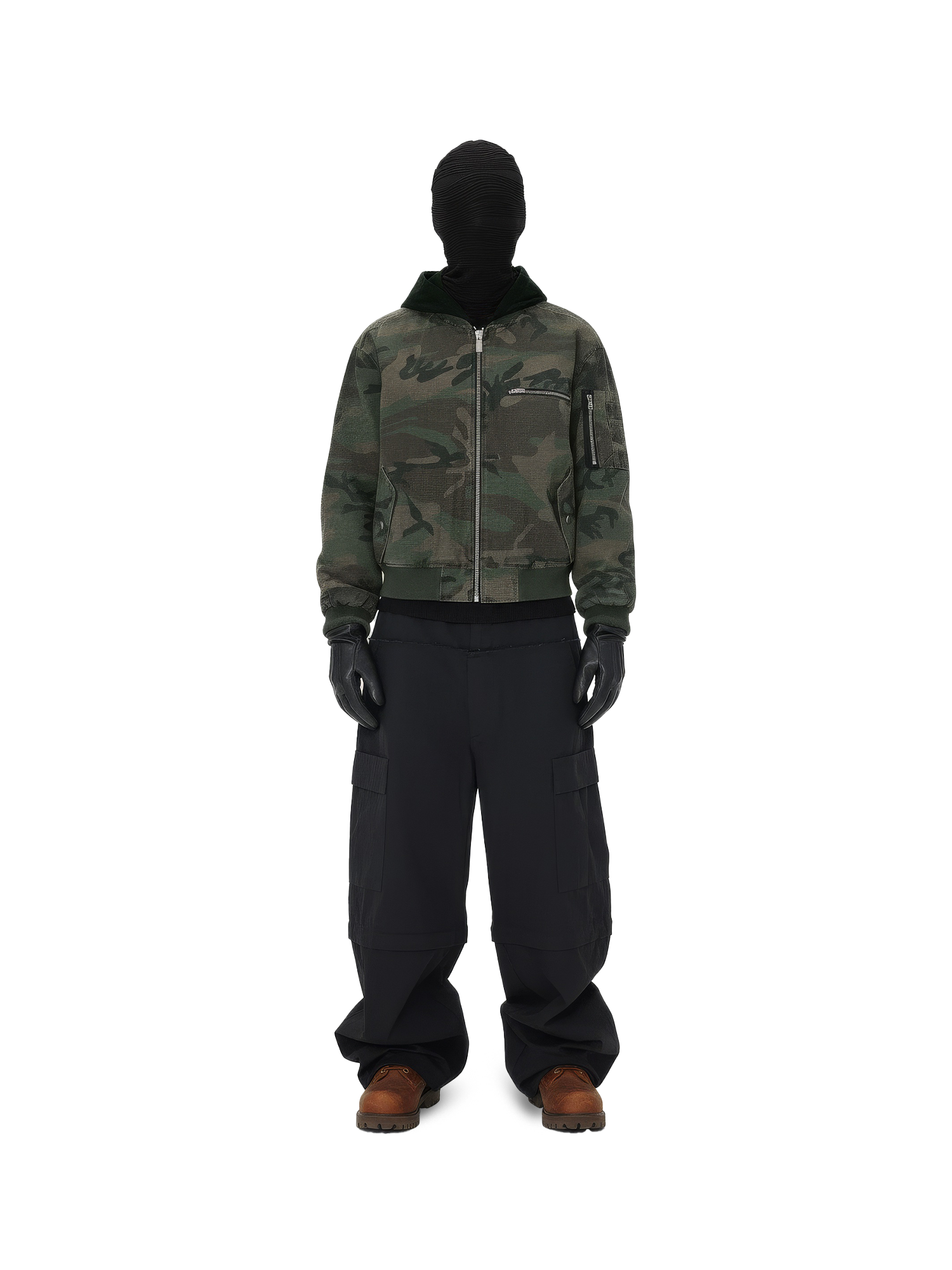 Giubbotto bomber mimetico