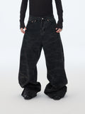 Jeans leopardati scuri