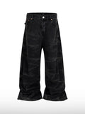 Jeans leopardati scuri