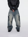 Jeans tribali sbiaditi