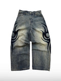 Faded Tribal Jeans
