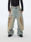 Jeans lavati con carburante