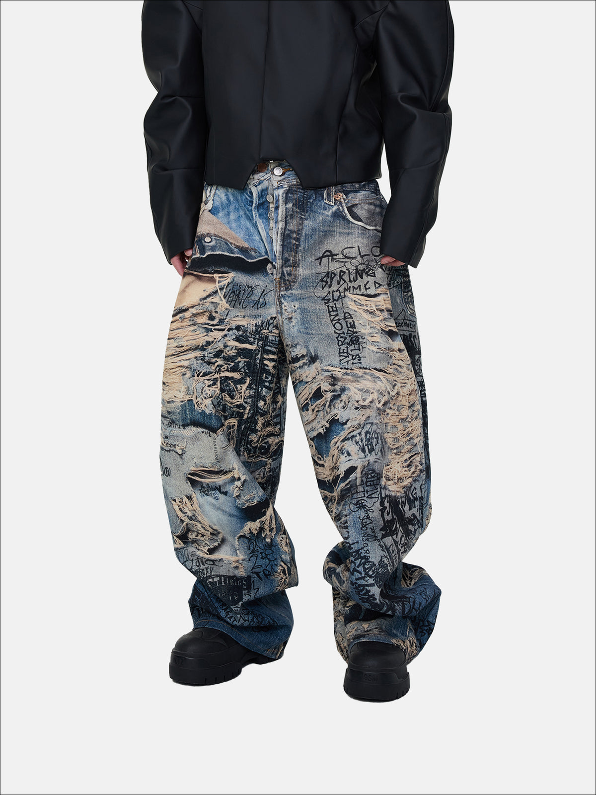 Graffiti Rift Jeans