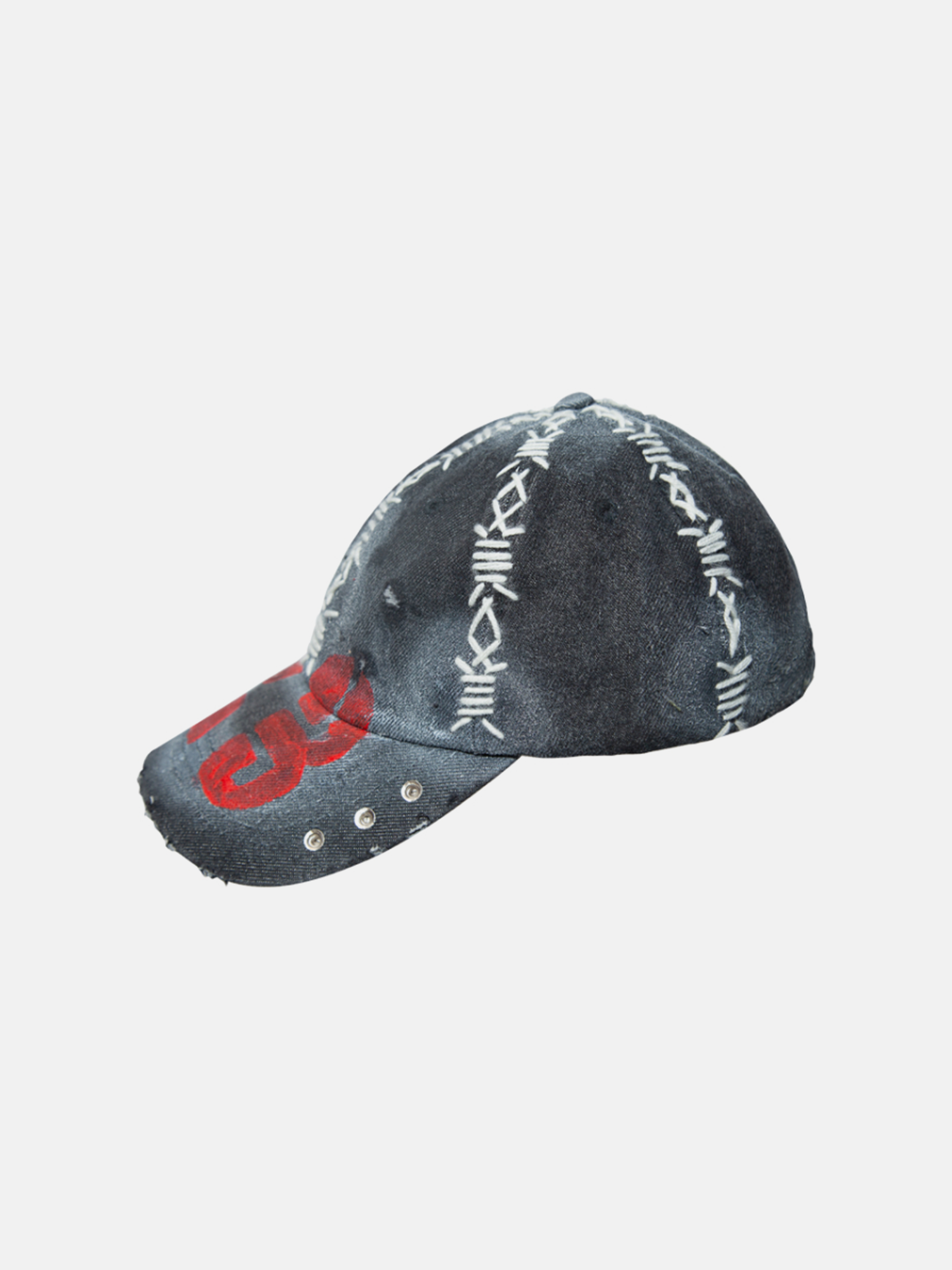 Cappellino grigio rosso 23