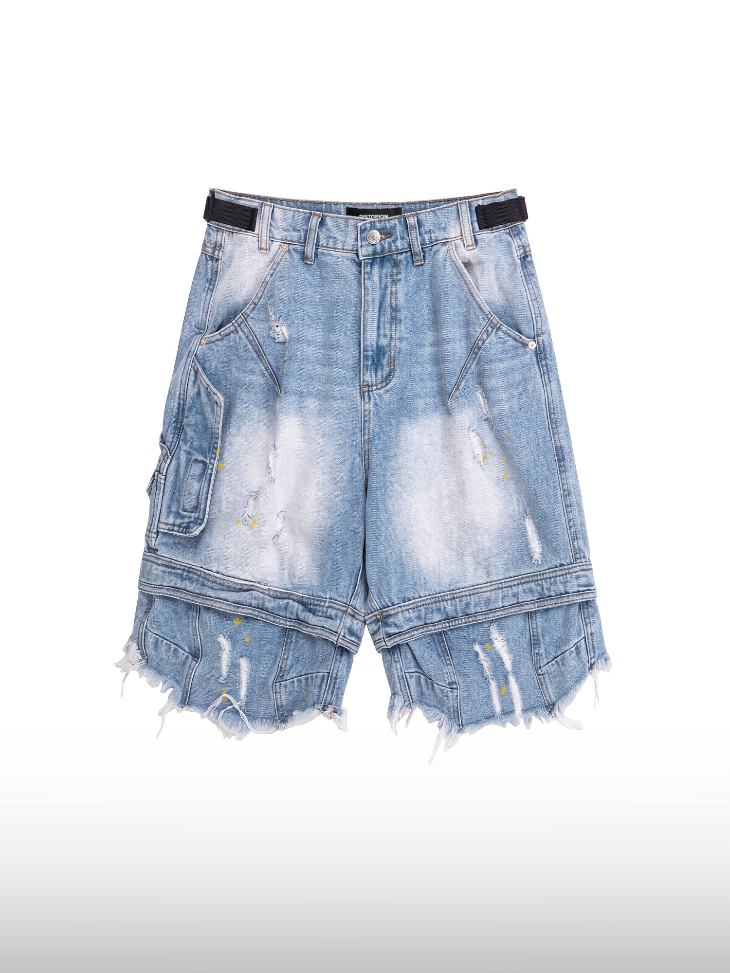 Grunge Denim Shorts