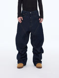 Jeans con pannelli industriali