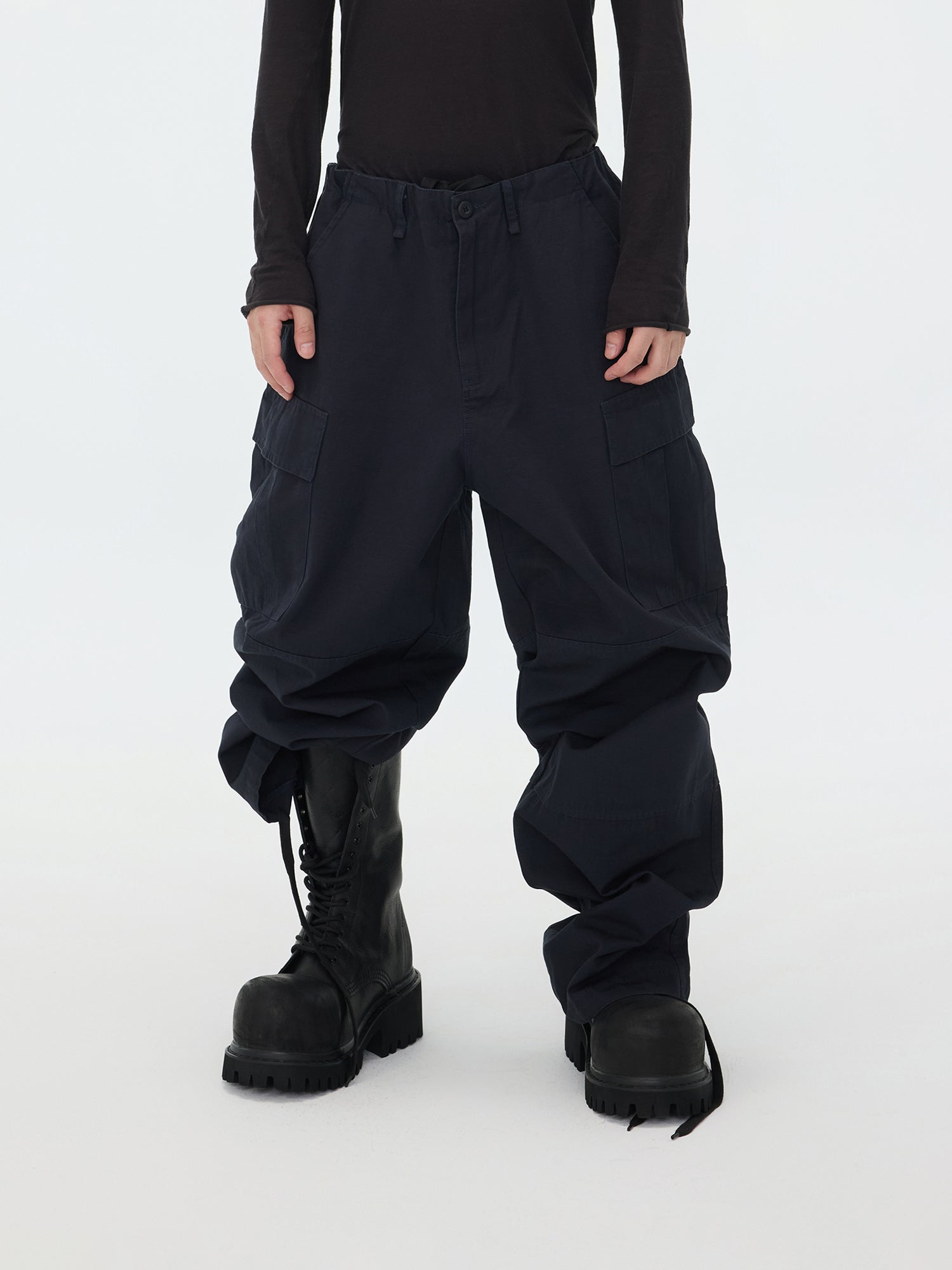 Pantaloni cargo con coulisse Midnight