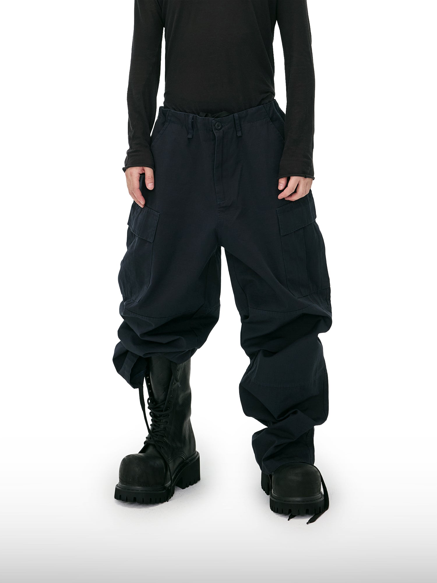 Pantaloni cargo con coulisse Midnight