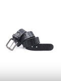 Cintura minimalista in pelle di coccodrillo