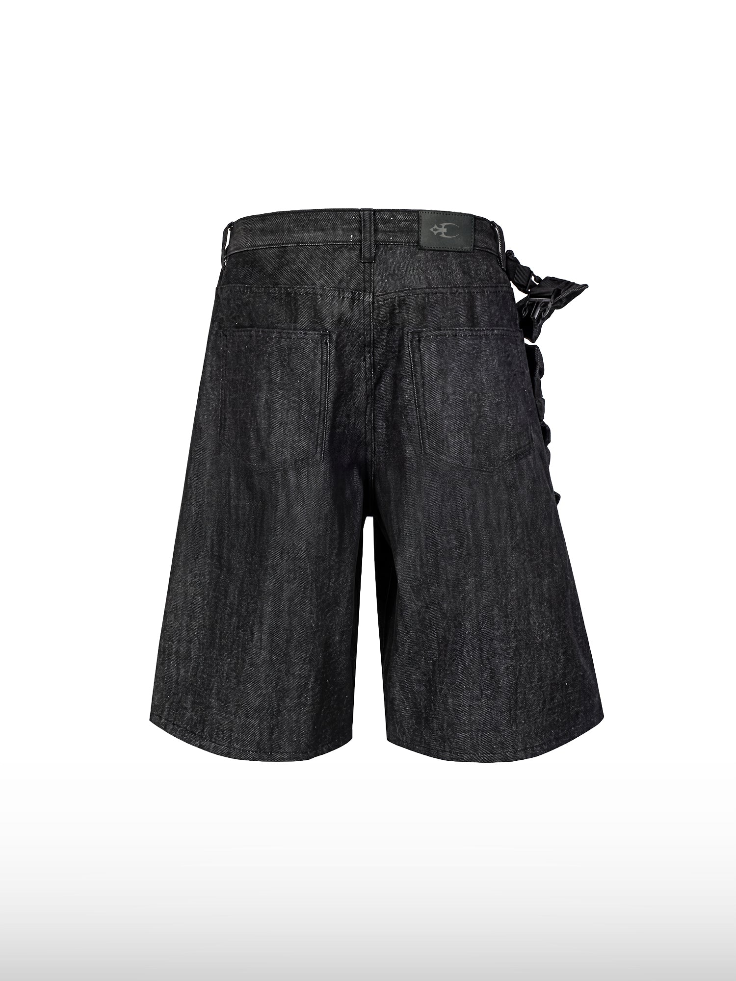Multi-Pocket Denim Shorts