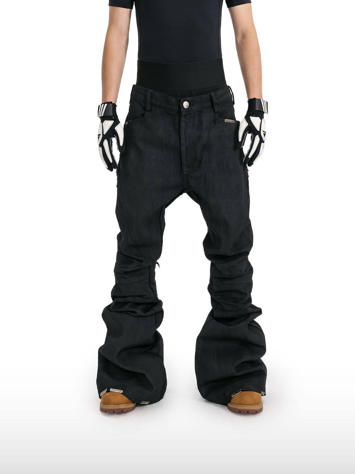 Night Black Flared Jeans