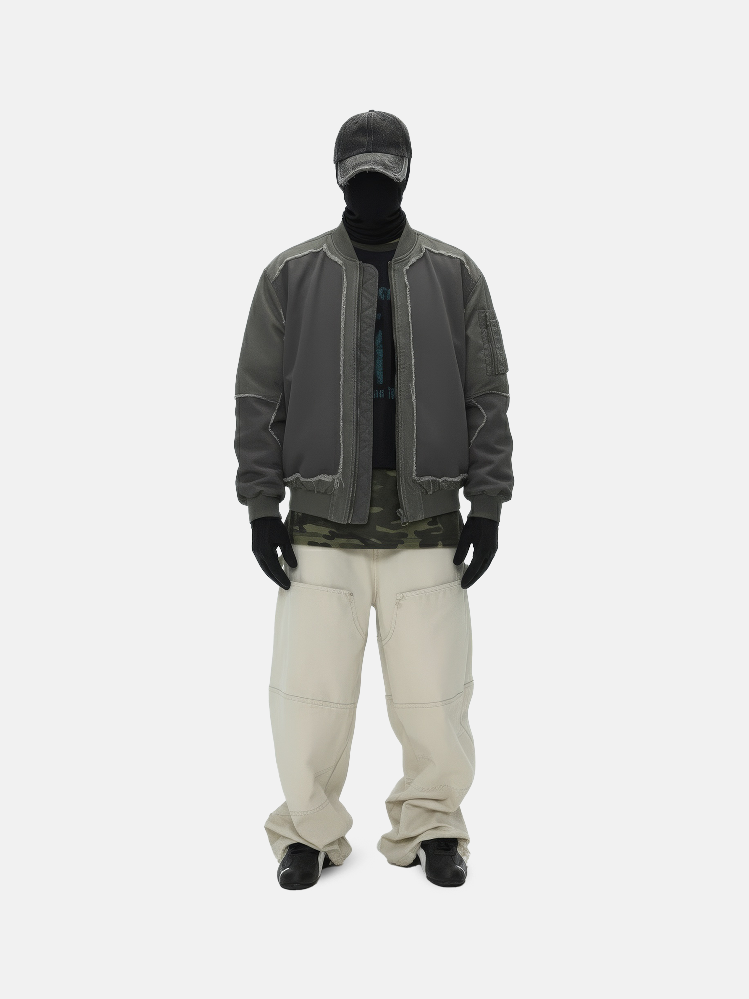 Giubbotto bomber patchwork