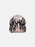 Cappellino con fiamma mimetica rosa
