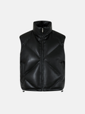 Gilet nero trapuntato