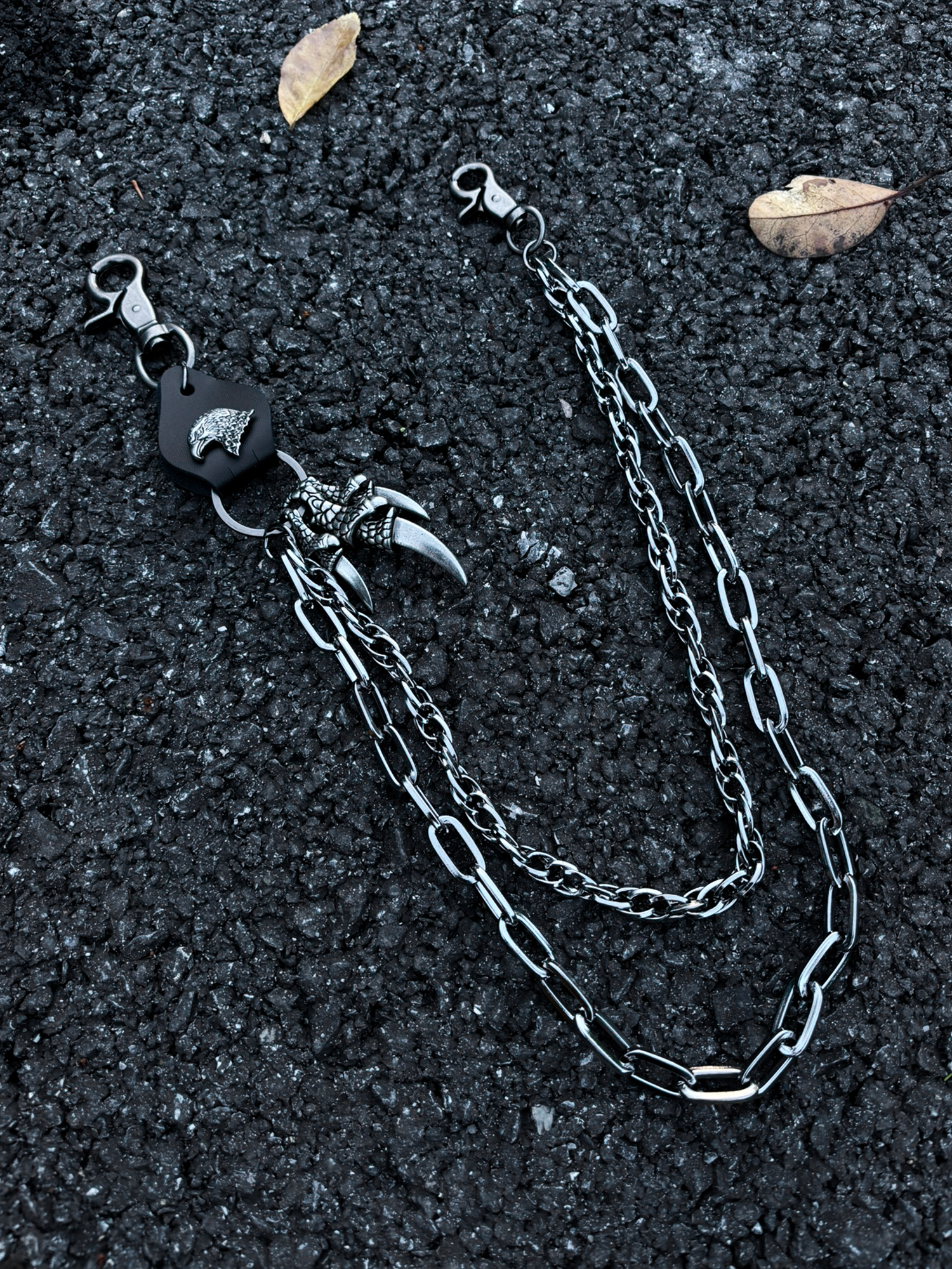 Catena con artigli in argento