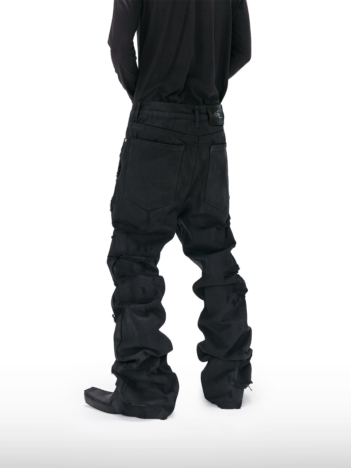 Jeans Svasati Cerati con Strappi