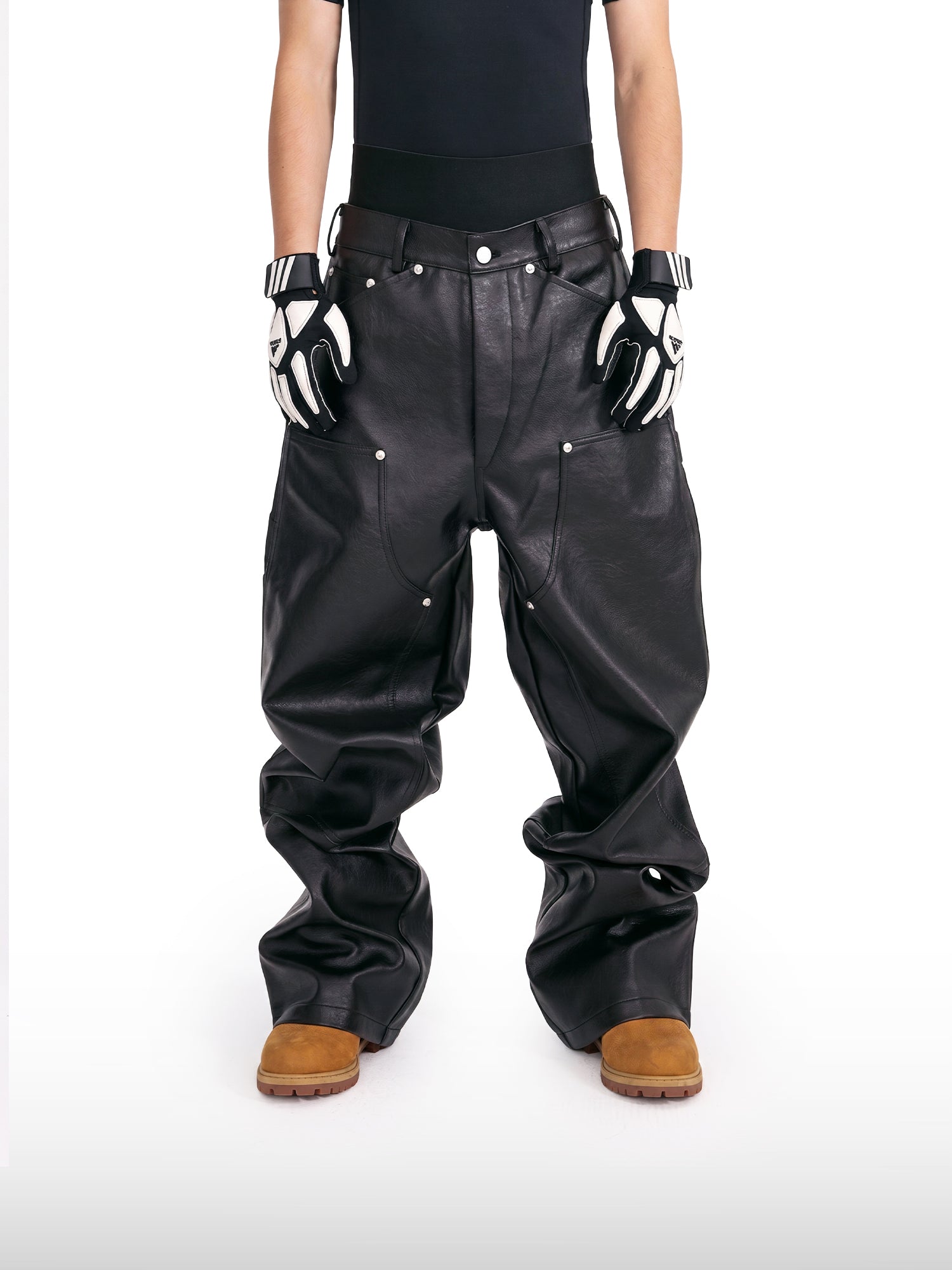 Studded Leather Pants